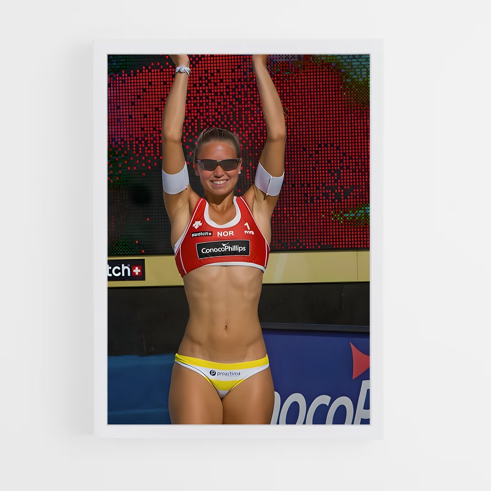 ap-beach volleyball nations cup-4 cadre Blanc