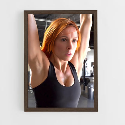 ap-becky lynch-6 cadre Bois foncé