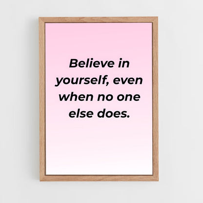 ap-believe in yourself-2 cadre Bois clair