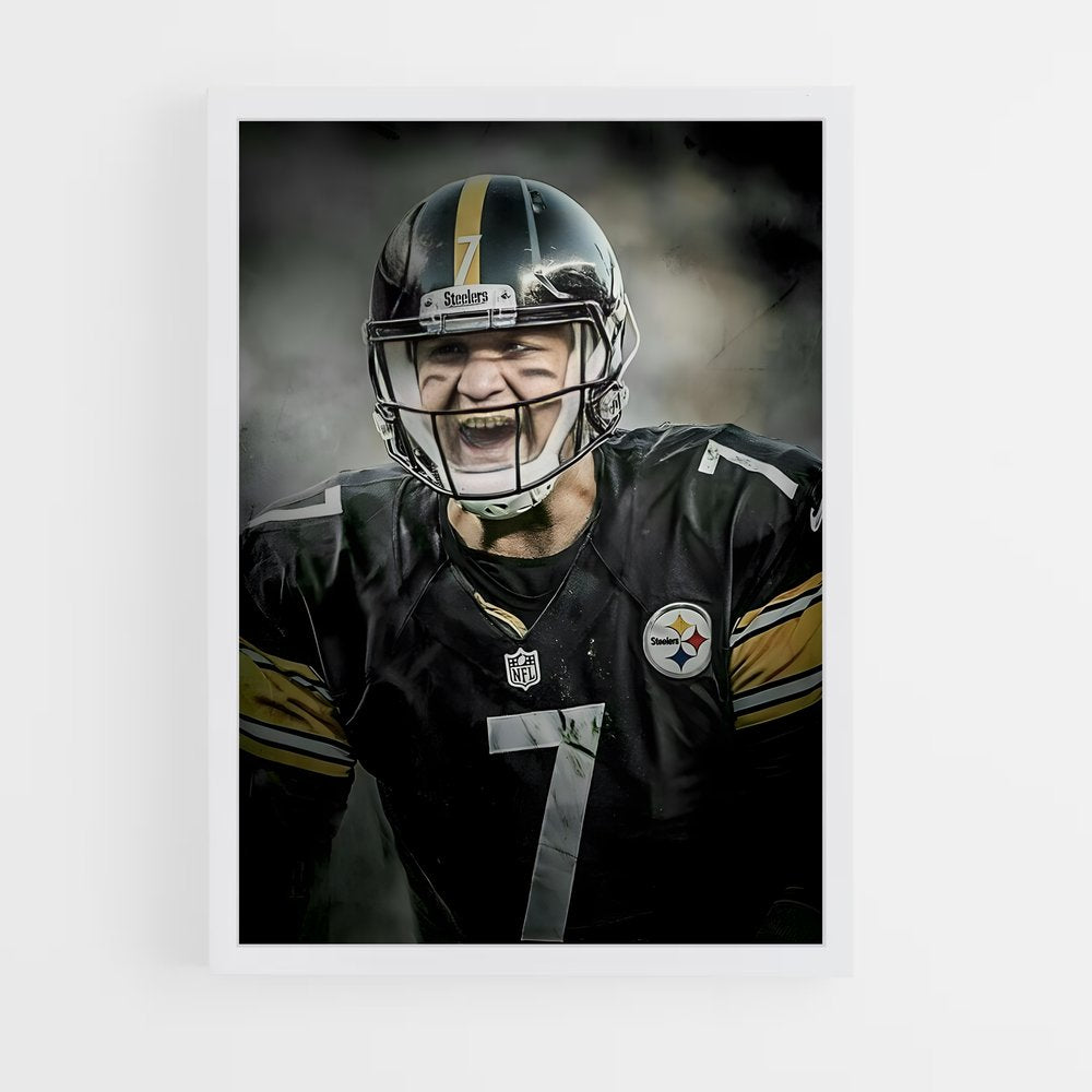 ap-ben roethlisberger-4 cadre Blanc
