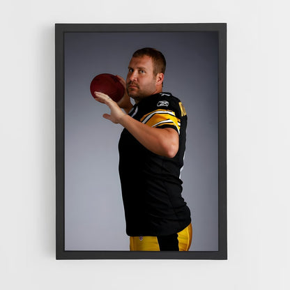 ap-ben roethlisberger-7 cadre Noir