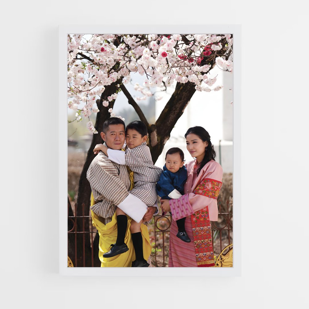 ap-bhutanese royal family-1 cadre Blanc