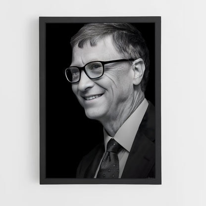 ap-bill gates-4 cadre Noir