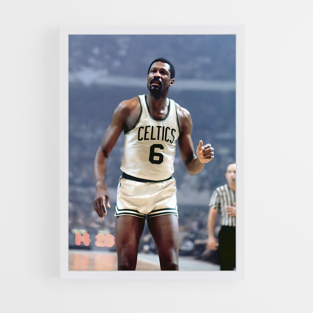 ap-bill russell-7 cadre Blanc