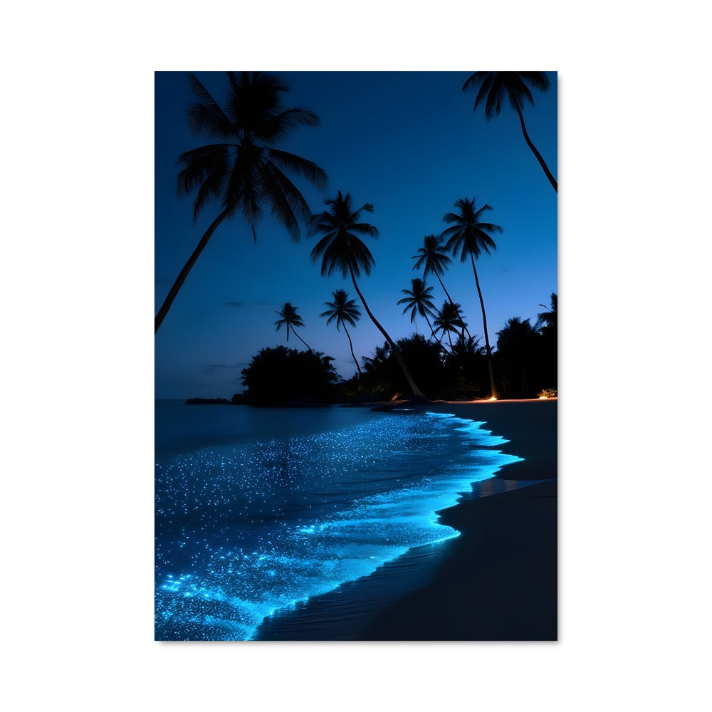 Poster Plage Éclairée