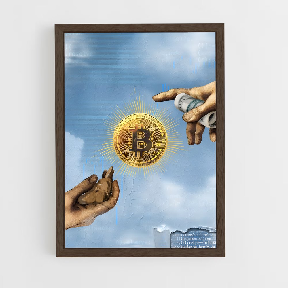 ap-bitcoin-10 cadre Bois foncé