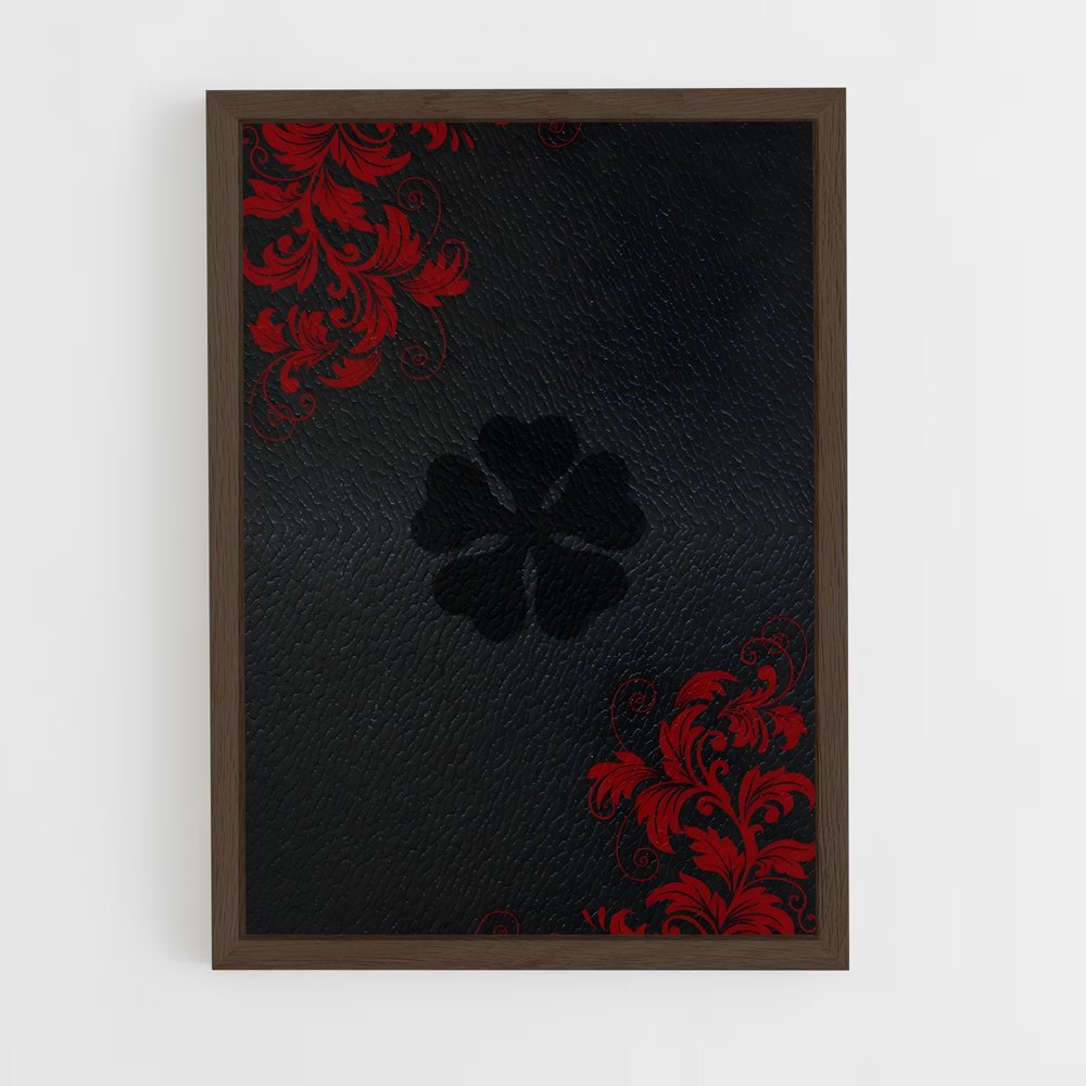 ap-black clover-7 cadre Bois foncé