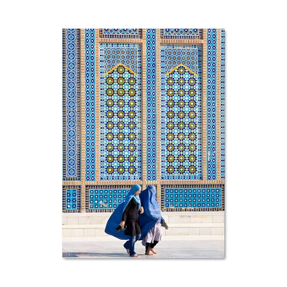 Poster Mur Bleu