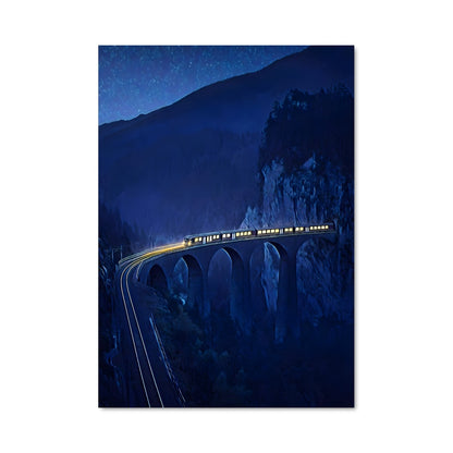 Poster Blue train 81665