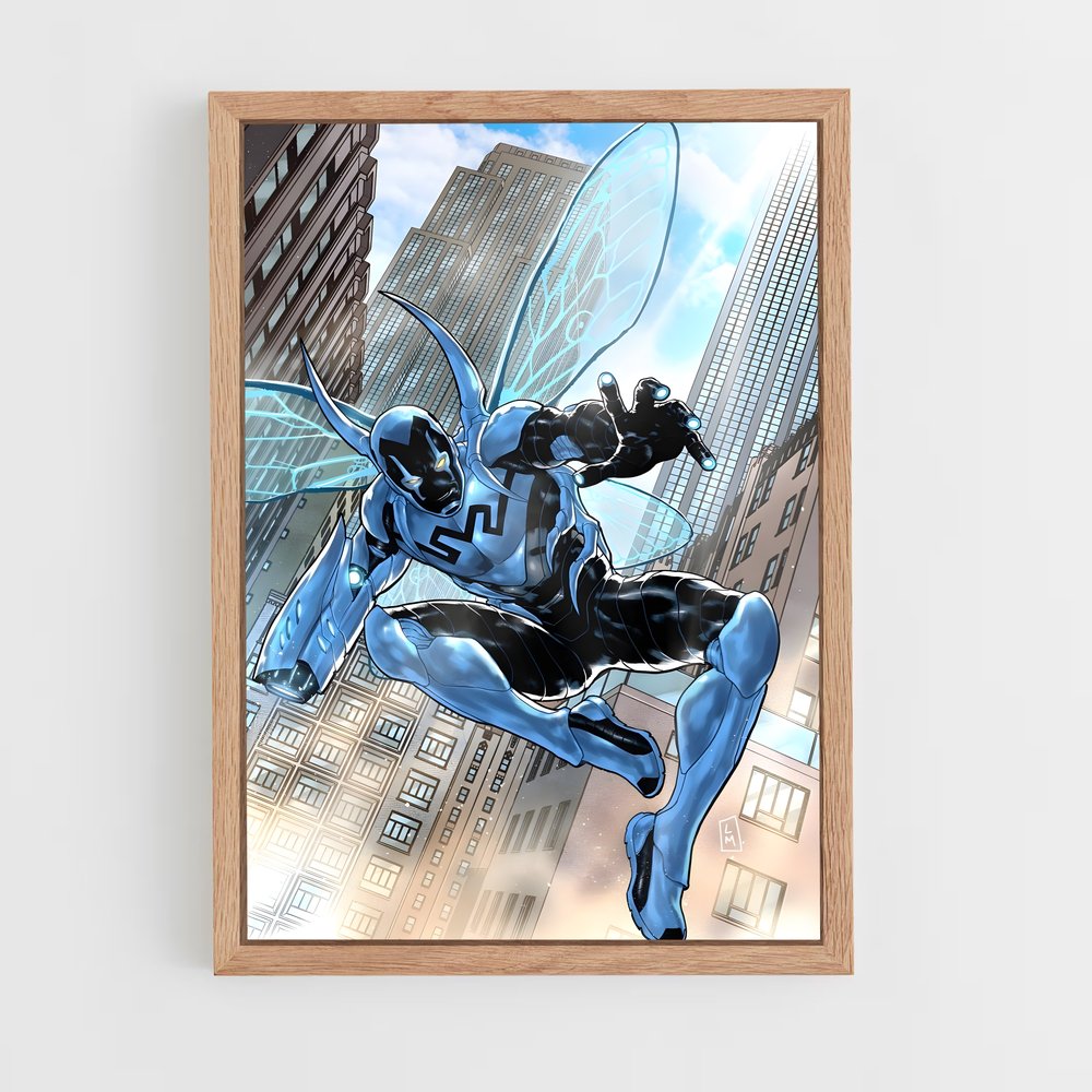 ap-blue beetle-7 cadre Bois clair