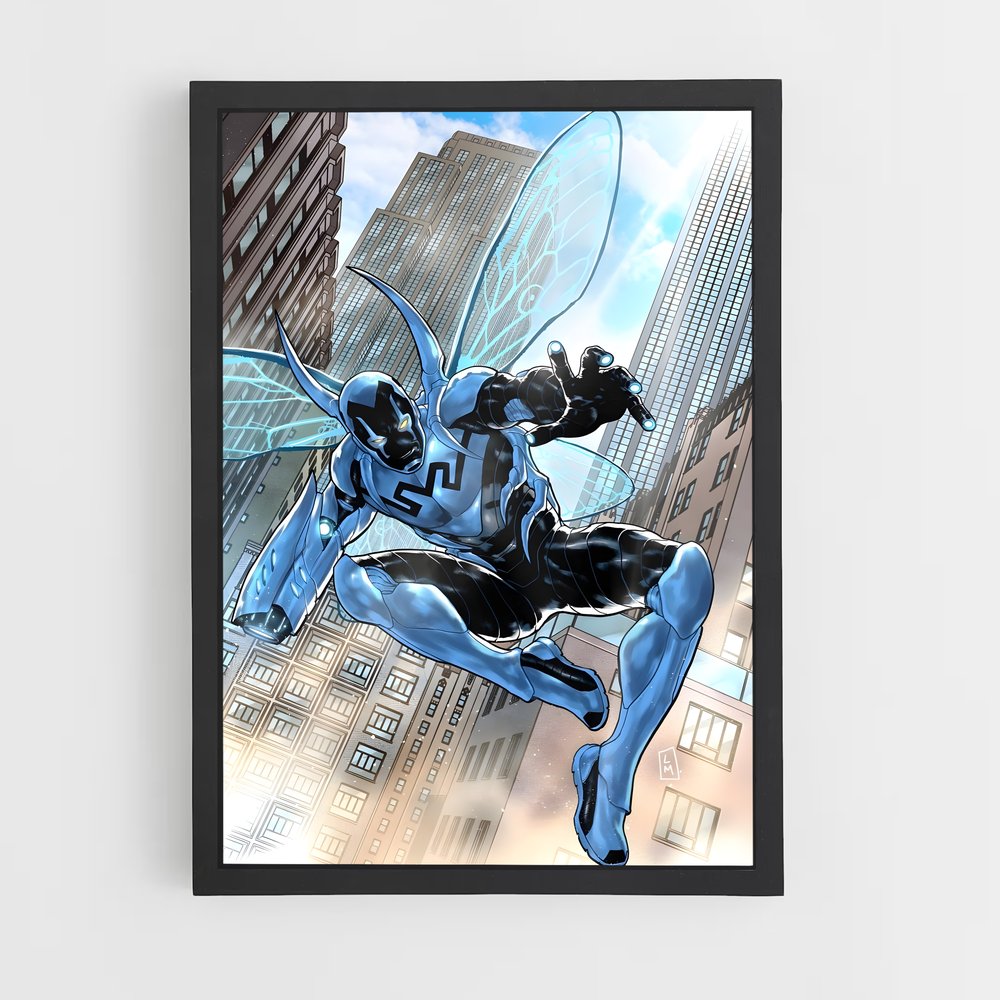 ap-blue beetle-7 cadre Noir
