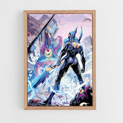 ap-blue beetle-9 cadre Bois clair