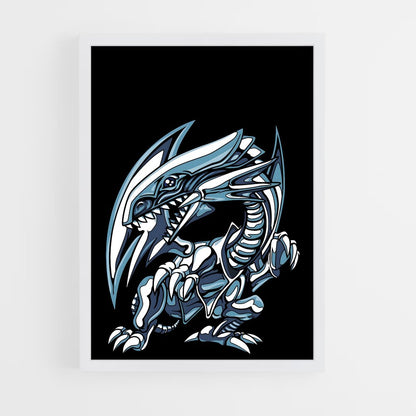 ap-blue eyes white dragon-1 cadre Blanc