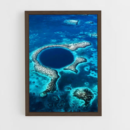 ap-blue hole belize-1 cadre Bois foncé