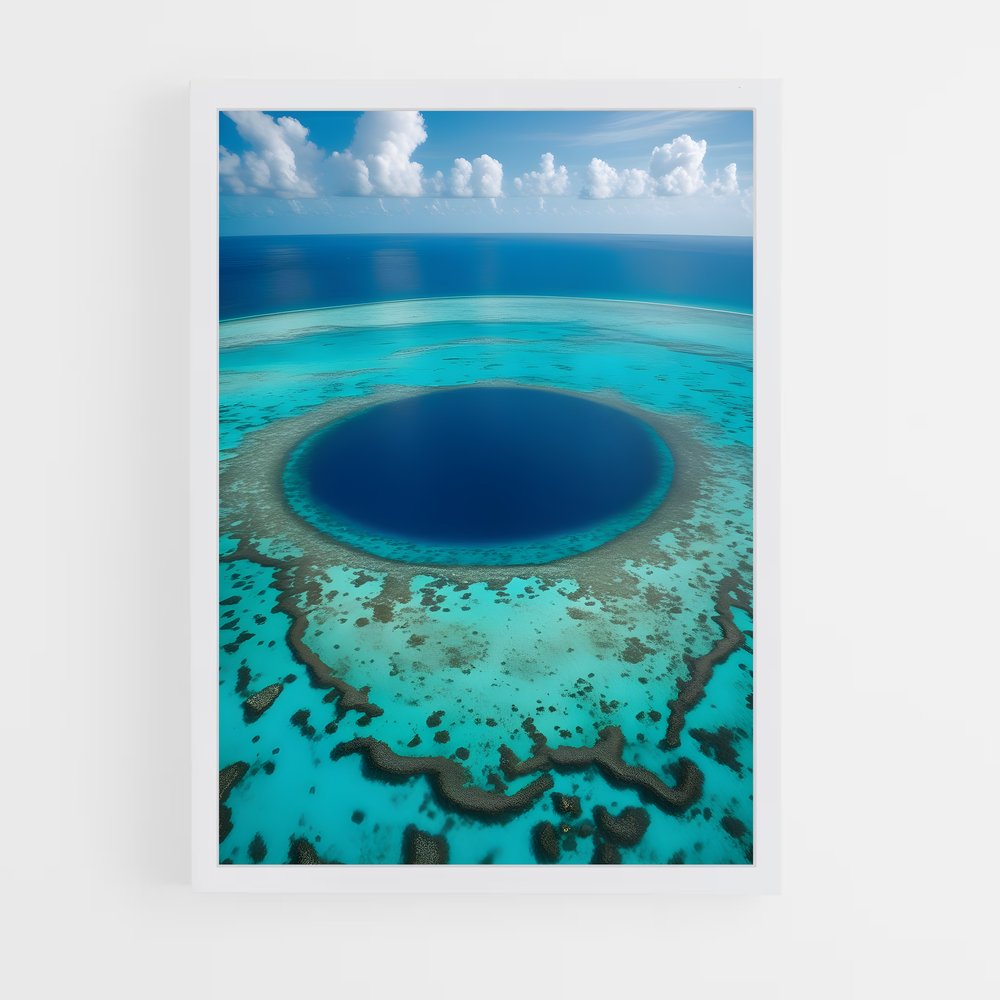 ap-blue hole belize-2 cadre Blanc