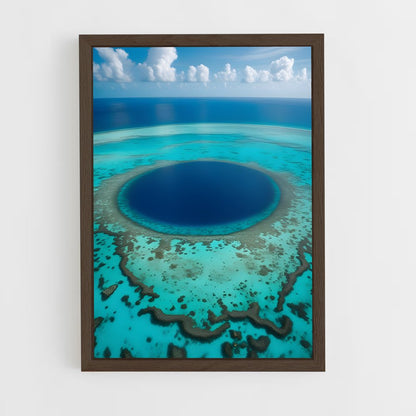 ap-blue hole belize-2 cadre Bois foncé