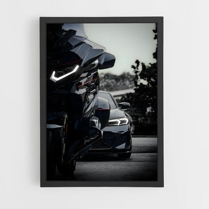 ap-bmw moto-3 cadre Noir