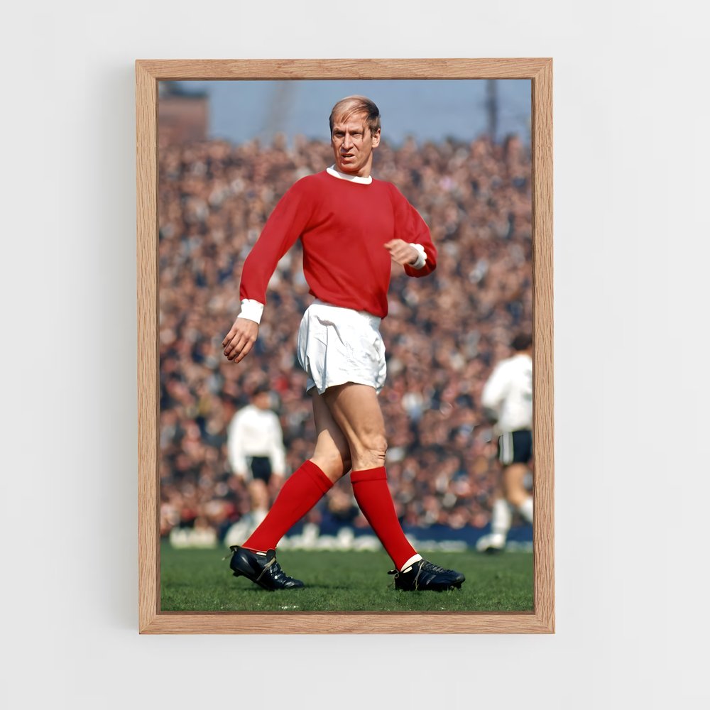 ap-bobby charlton-1 cadre Bois clair