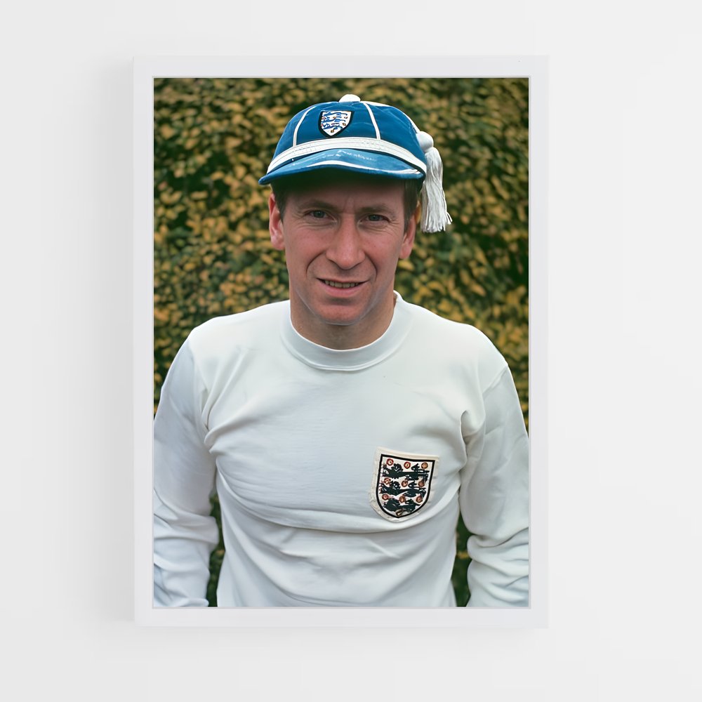 ap-bobby charlton-4 cadre Blanc