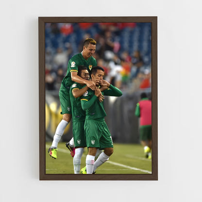 ap-bolivia national football team-1 cadre Bois foncé
