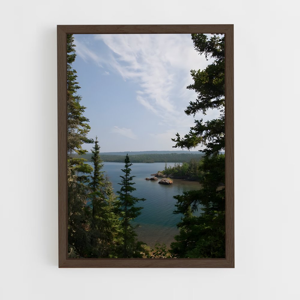 ap-boreal forest-4 cadre Bois foncé