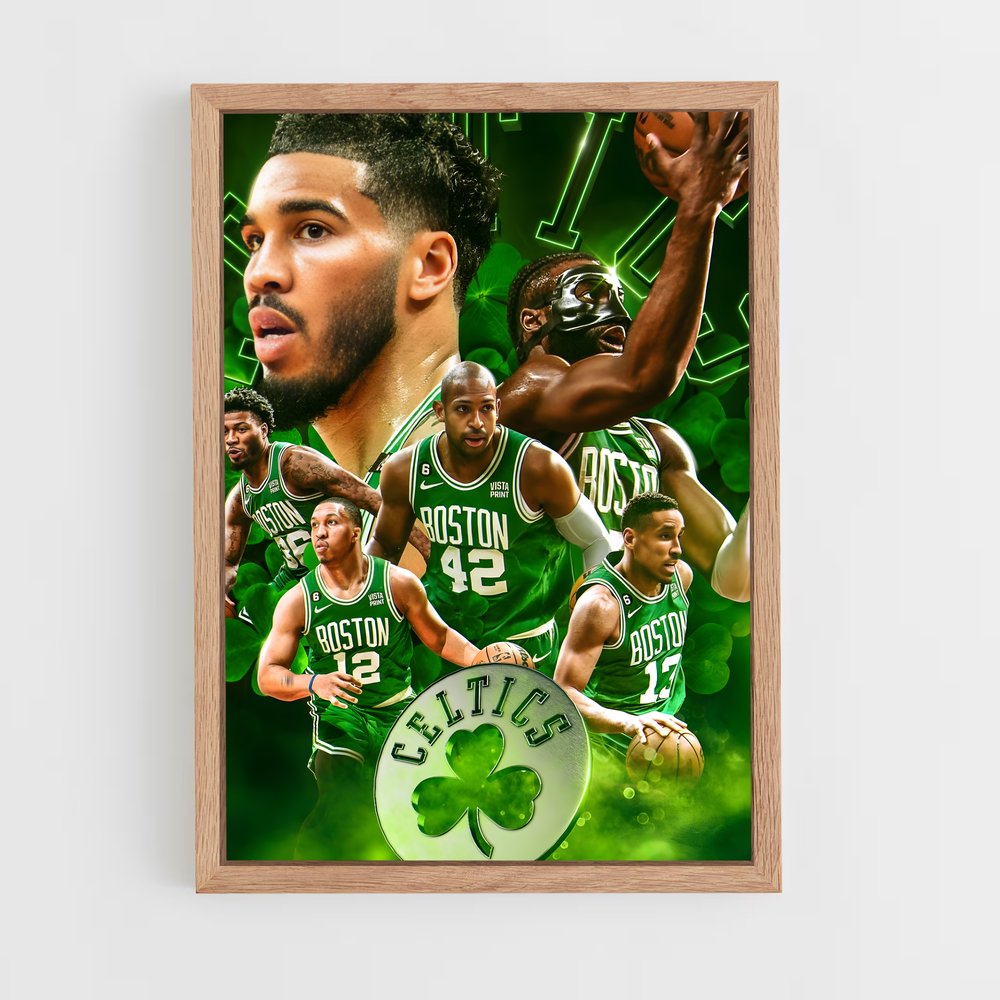 ap-boston celtics-2 cadre Bois clair