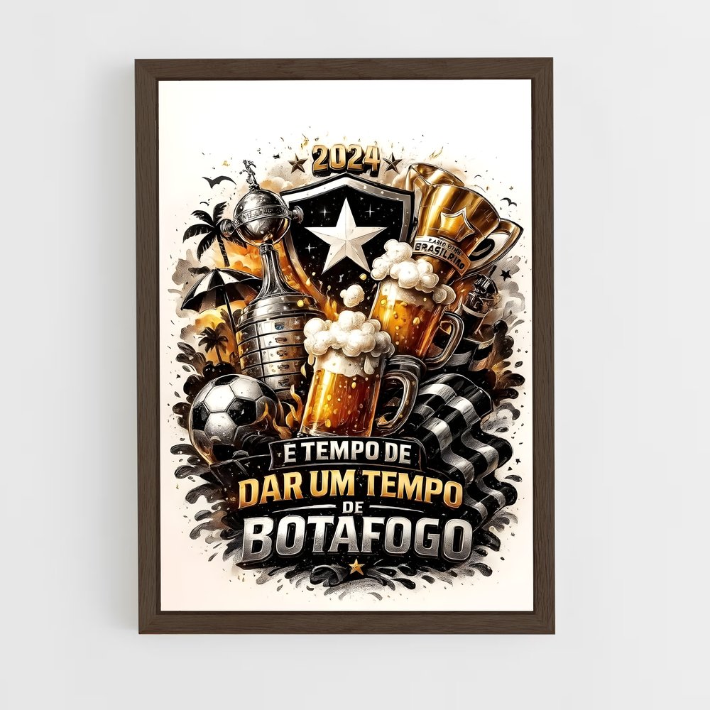 ap-botafogo de futebol e regatas-10 cadre Bois foncé