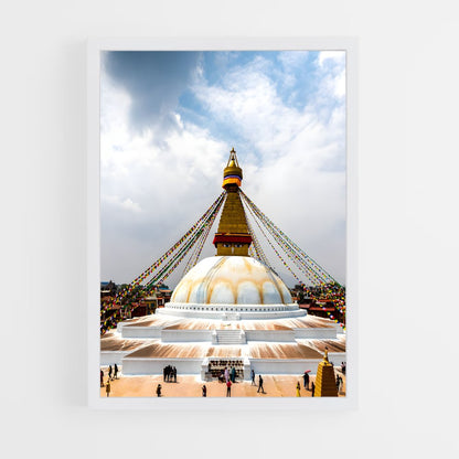 ap-boudhanath stupa-2 cadre Blanc
