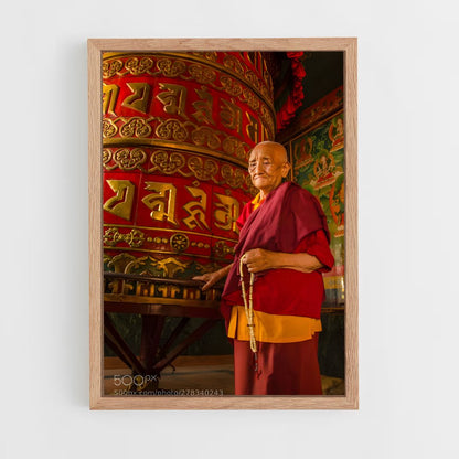 ap-boudhanath stupa-3 cadre Bois clair