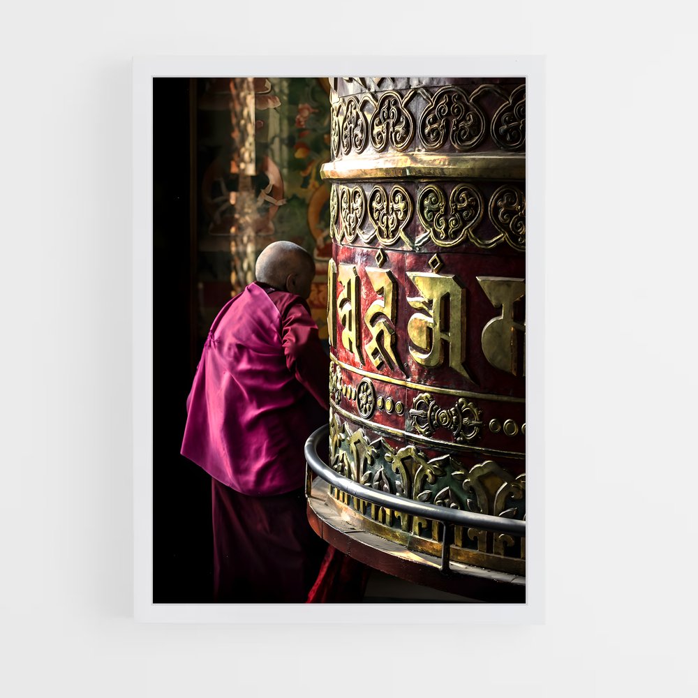 ap-boudhanath stupa-4 cadre Blanc