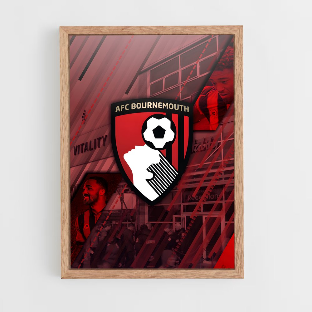 ap-bournemouth afc-2 cadre Bois clair