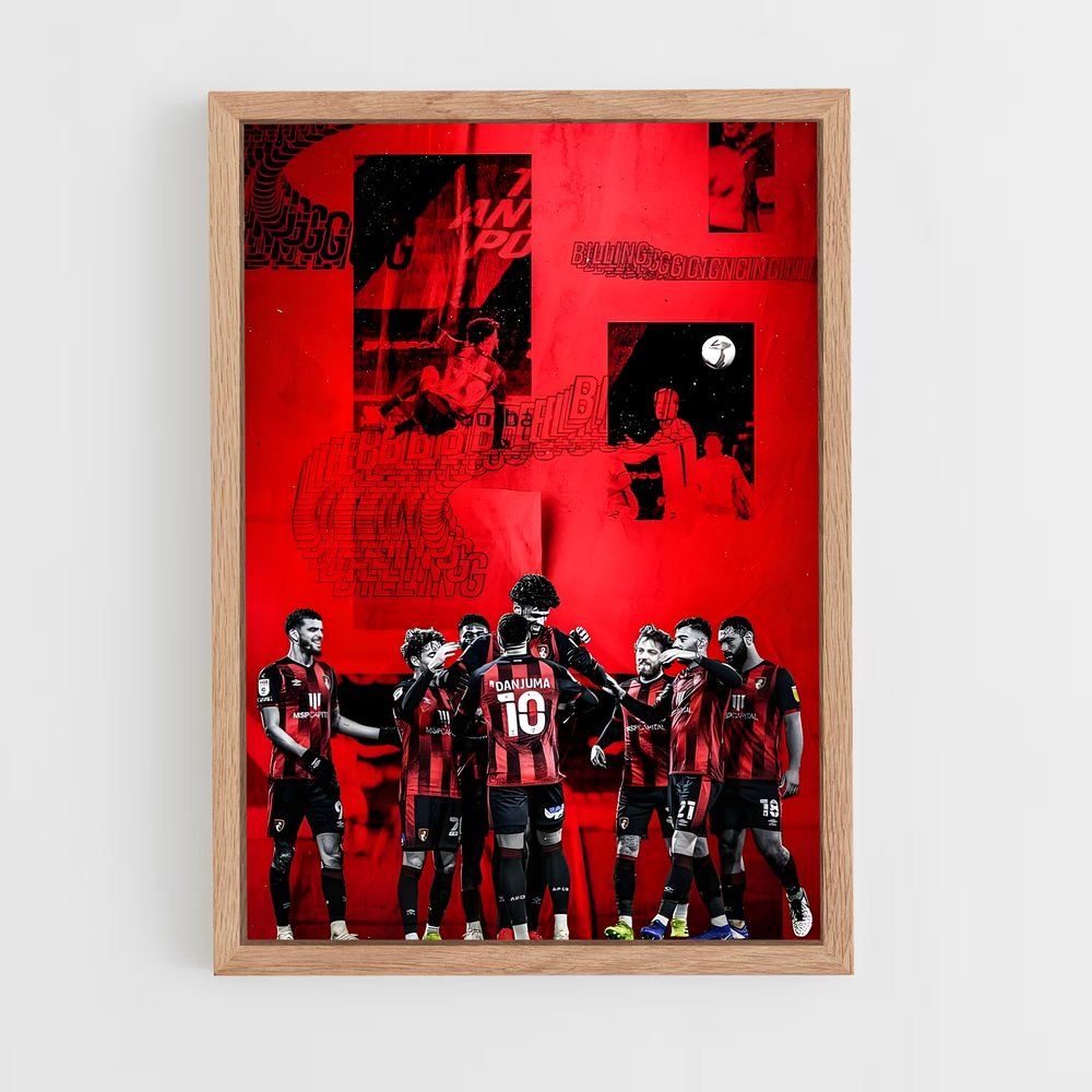 ap-bournemouth afc-6 cadre Bois clair