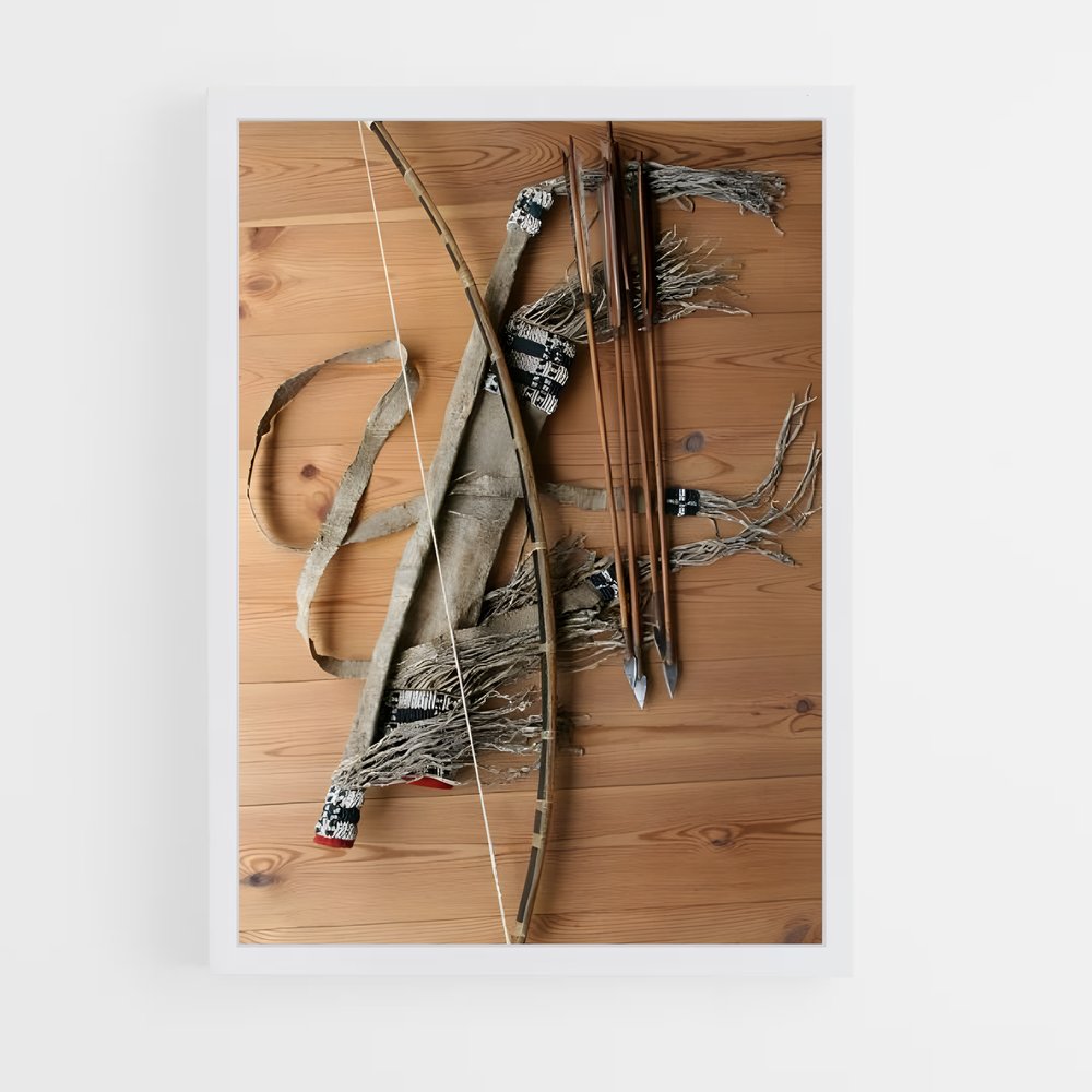 ap-bow and arrow-1 cadre Blanc