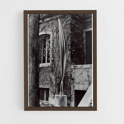ap-brancusi bird in space-4 cadre Bois foncé