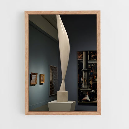 ap-brancusi bird in space-5 cadre Bois clair