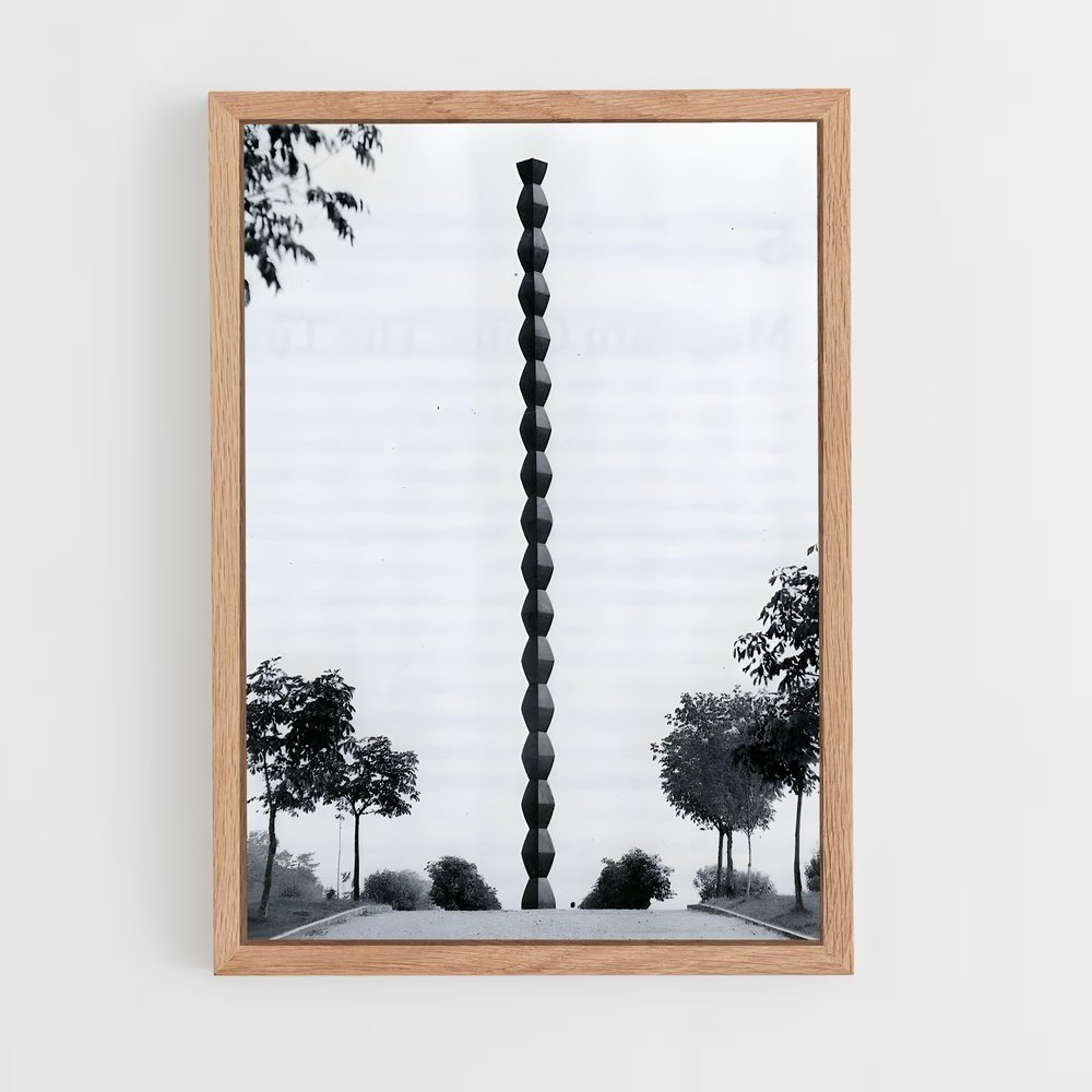 ap-brancusi endless column-1 cadre Bois clair