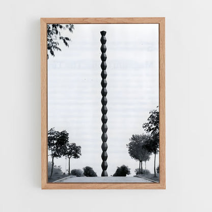 ap-brancusi endless column-1 cadre Bois clair