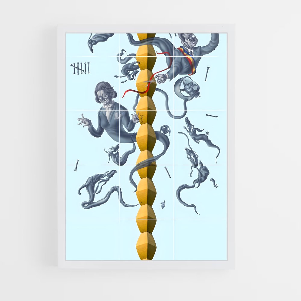ap-brancusi endless column-5 cadre Blanc