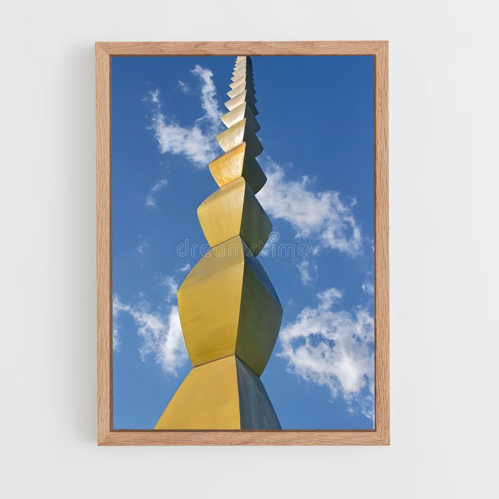 ap-brancusi endless column-6 cadre Bois clair