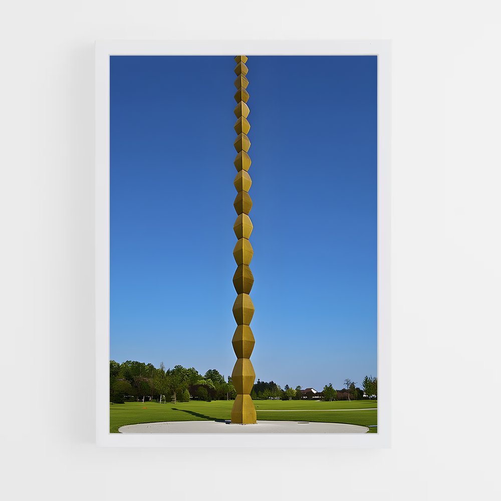 ap-brancusi endless column-8 cadre Blanc
