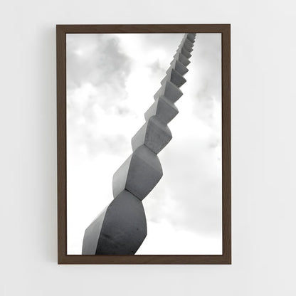 ap-brancusi endless column-9 cadre Bois foncé