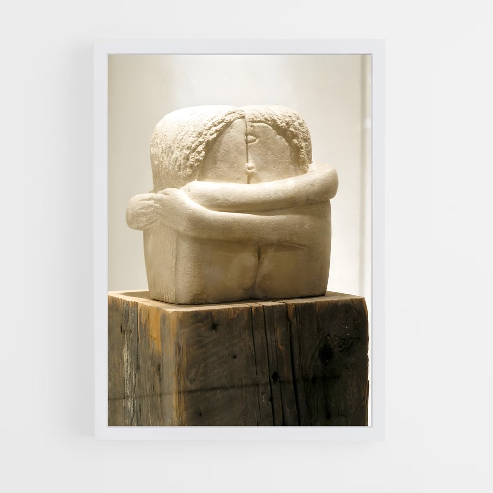 ap-brancusi kiss-1 cadre Blanc