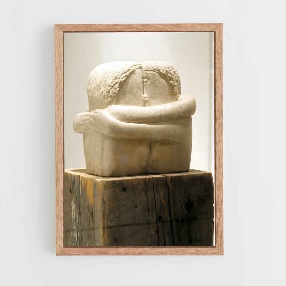 ap-brancusi kiss-1 cadre Bois clair