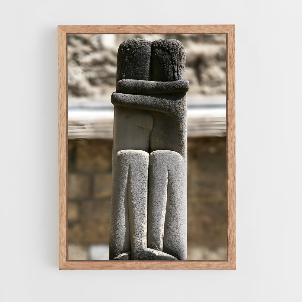 ap-brancusi kiss-5 cadre Bois clair