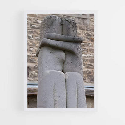 ap-brancusi kiss-7 cadre Blanc