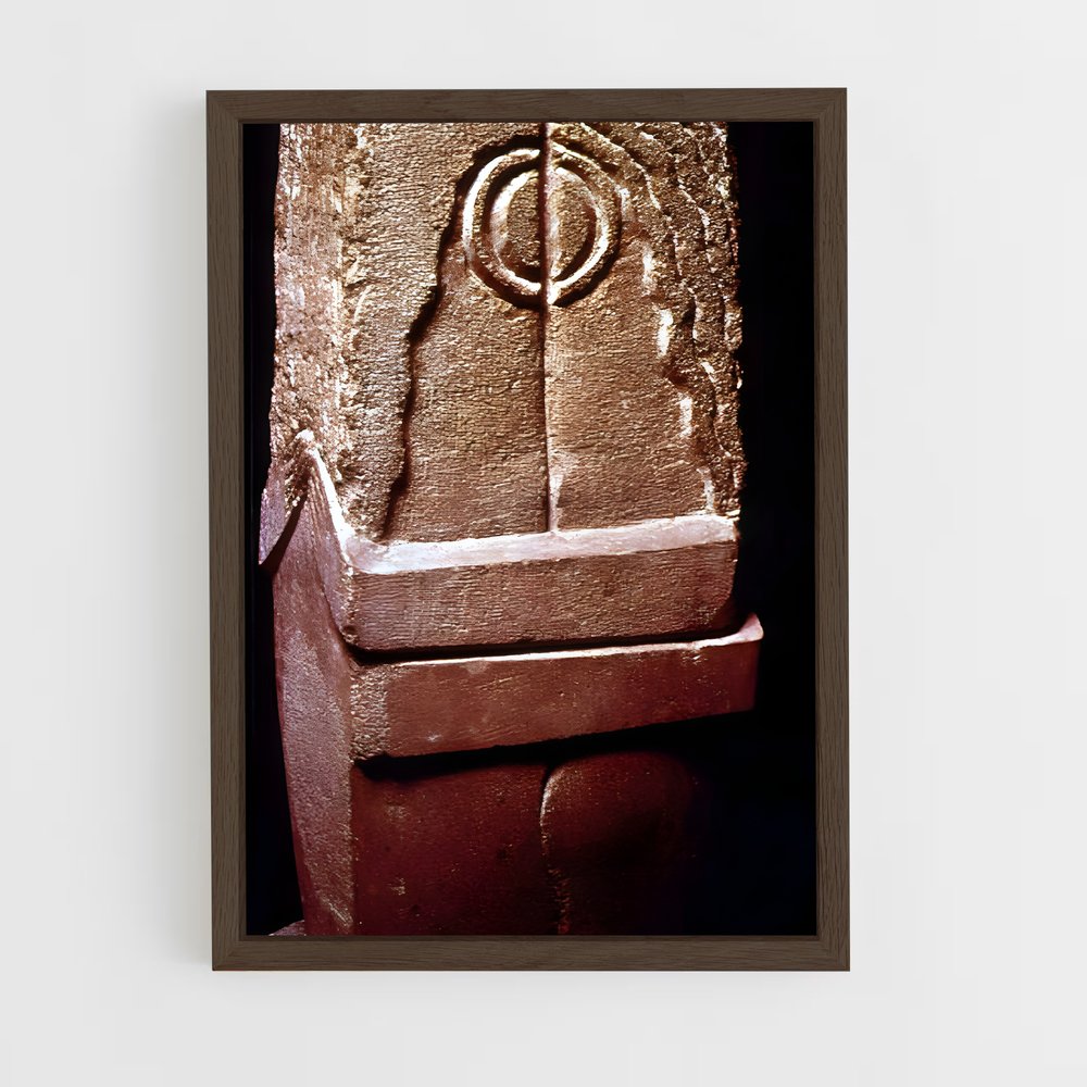 ap-brancusi kiss-8 cadre Bois foncé