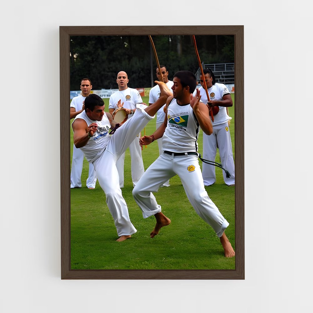 ap-brazilian capoeira confederation-2 cadre Bois foncé