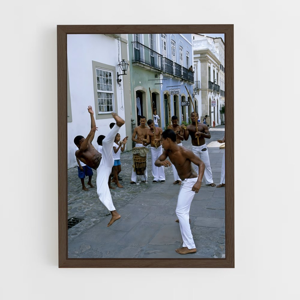 ap-brazilian capoeira confederation-3 cadre Bois foncé