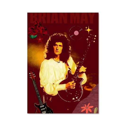 Poster Guitar & Flowers