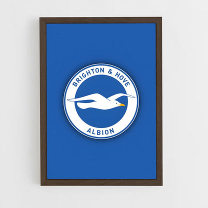 ap-brighton hove albion fc-6 cadre Bois foncé